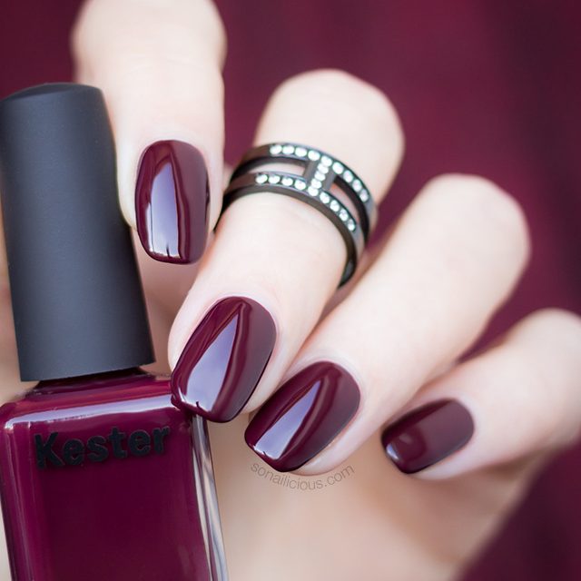dark red nail polish Kester Black Narcissist