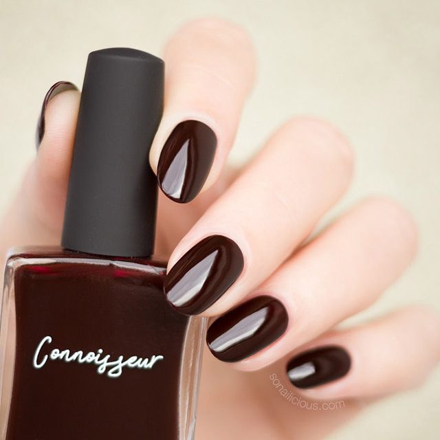 dark red nails by cs conoisseur nail polish