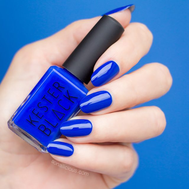 kester black monarch, electric blue nail polish