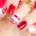 red and white nail designs